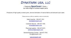 Desktop Screenshot of dynayarn.com